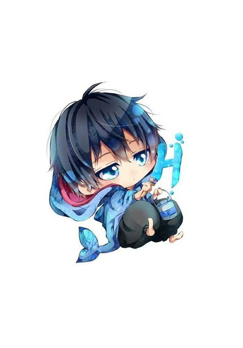 Anime Baby Boy With Black Hair And Blue Eyes