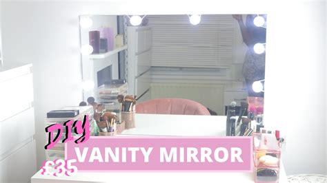 Easy Diy Vanity Mirror With Lights For £35 Youtube
