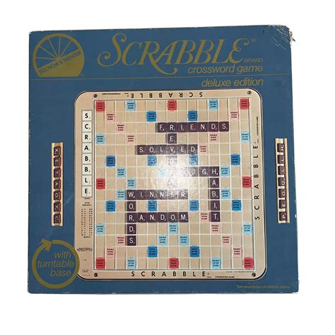 Vintage Scrabble Deluxe Turntable Edition 1982 Complete Set Values Mavin