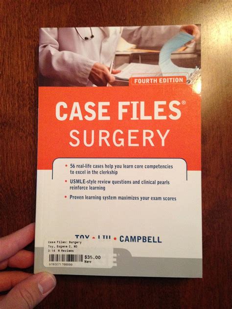 Case Files Surgery Fourth Edition Lange Case Files 9780071766999