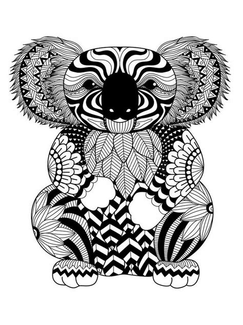 Download zentangle coloring pages and use any clip art,coloring,png graphics in your website, document or presentation. Free Koala coloring pages for Adults. Printable to ...