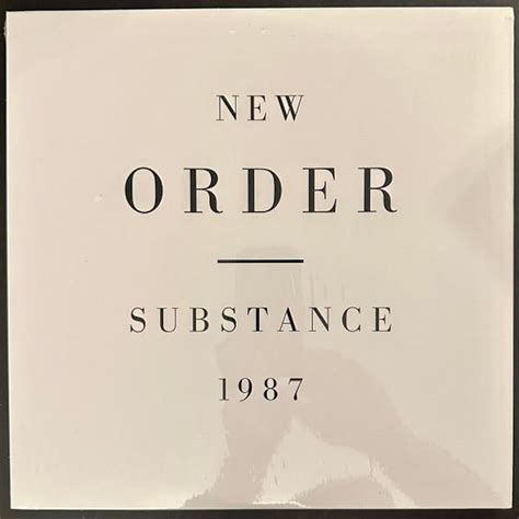 New Order Substance 2023 Reissue 2lpred And Blue Vinyl Record