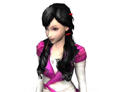 ancient chinese girl 3d model 3ds max object files free download cadnav