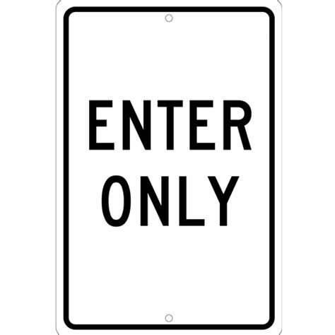 Enter Only Sign Tm36h