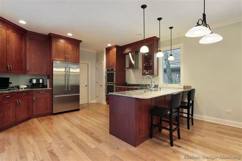 3 ways cherry cabinets and darker woods are trending in kitchen design. Pictures of Kitchens - Traditional - Dark Wood Kitchens ...
