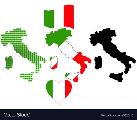 Map Of Italy Royalty Free Vector Image Vectorstock