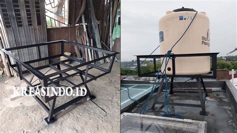 Menara Air Besi Siku Pesanan Bpk Sumaryono di Permata Regency Depok