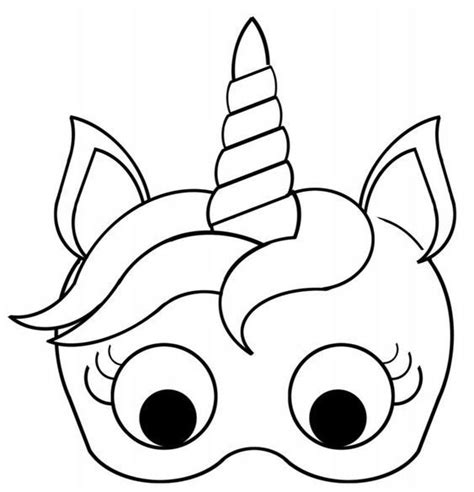 Printable Unicorn Mask