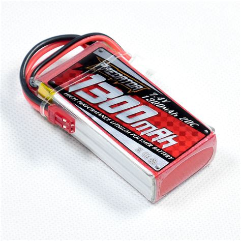 Fms Part 74v 2s 1300mah 20c Lipo Battery Jst Plug Rc Model Airplane