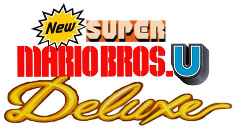 New Super Mario Bros U Deluxe Logo But Each Word Is From The First
