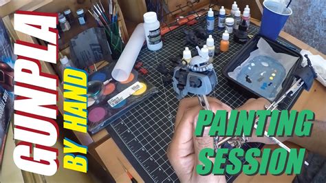 Gunpla By Hand How To Paint With A Brush Youtube