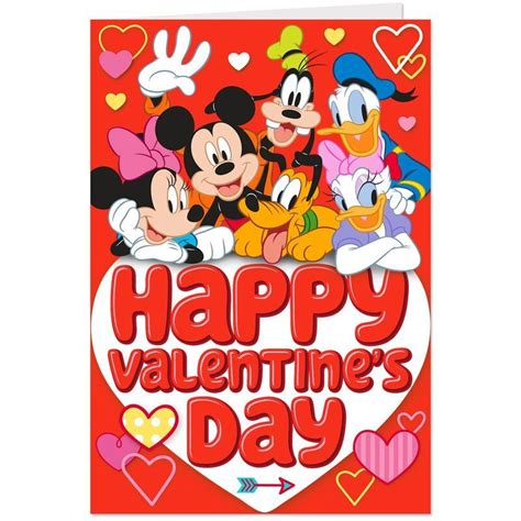 Disney Mickey Mouse And Friends Valentines Day Cards Pack Of 10 In 2020 Valentine Ecards