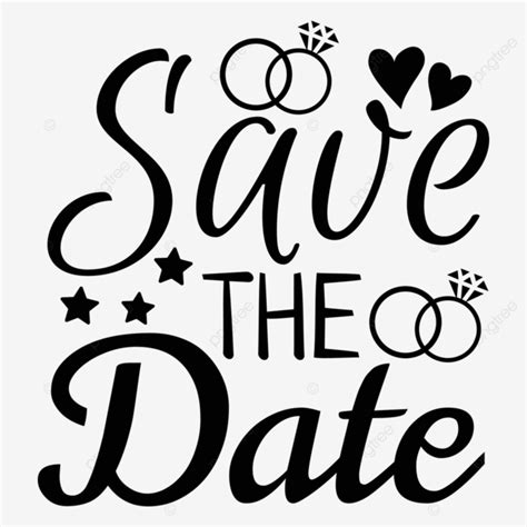 Save The Date Quote Lettering Typography Wedding Svg Design Save The