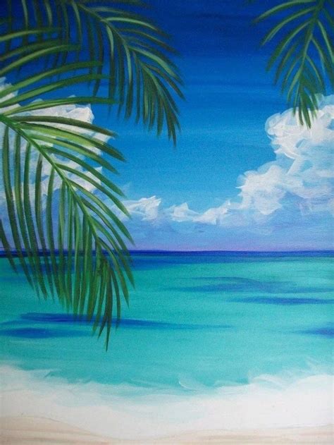 15 Acrylic Painting Ideas For Beginners Brighter Craft Beach Canvas