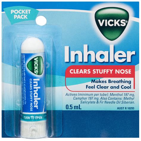 Vicks Nasal Decongestant Inhaler 05ml Galluzzos Chemist
