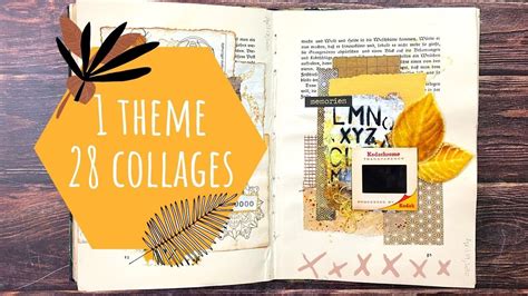 1 Theme 28 Collages A Flip Through Of My Altered Book Collage