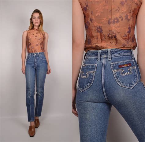 70s Jordache High Waist Skinny Jeans Xxs