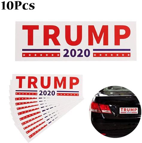 10pcs Donald Trump For President 2020 Bumper Sticker Keep
