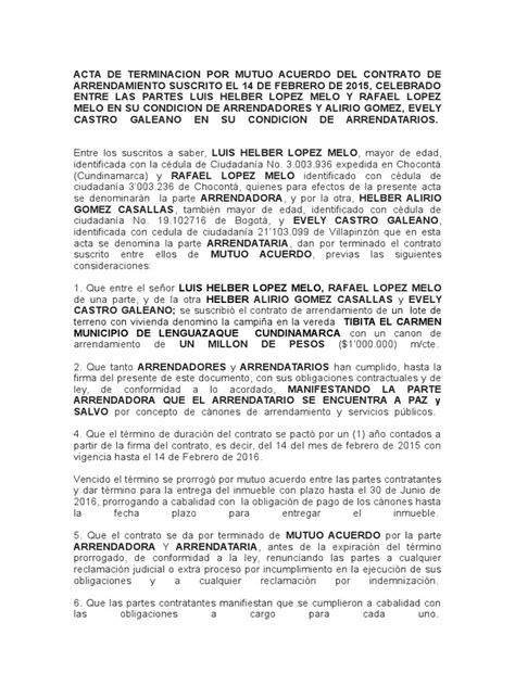172158750 Carta De Aviso De Terminacion De Contrato De Arrendamiento De