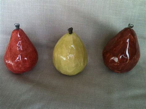 Decorative Ceramic Pears Ceramic Decor Ceramics Handmade Ceramic