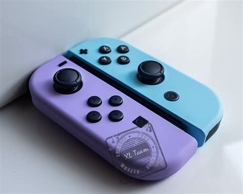 Custom Pastel Purple Y Blue Nintendo Switch Joy Con Joycon Etsy Espa A