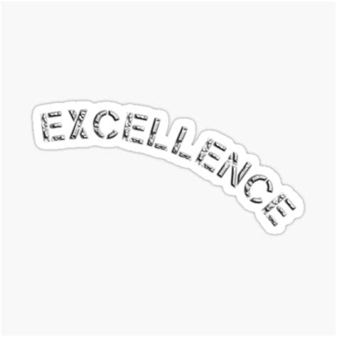 Excellence Stickers Sticker By Shyner Redbubble