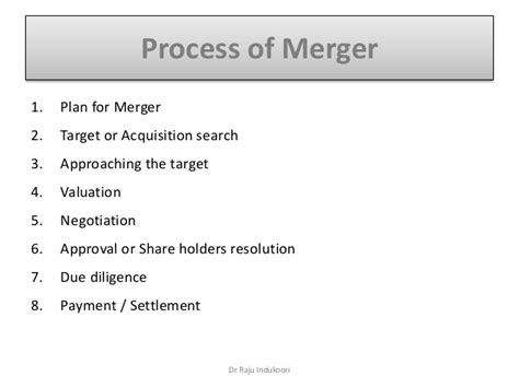 Merger Process