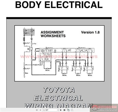 In the detailed design phase, the electrical designer must size and select the. Toyota Electrical Wiring Diagram Workbook | Auto Repair ...