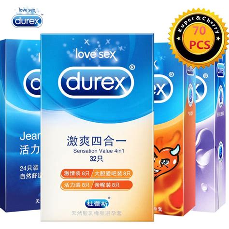 Durex Condom 70 Pcslot Natural Latex Smooth Lubricated Contraception