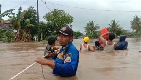 Dampak Banjir Lampung Selatan 2 Bocah Meninggal Dunia Rumah Sawah