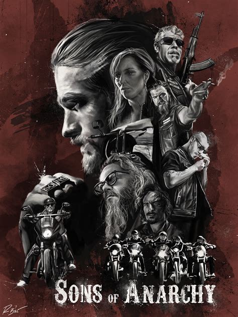 Sons of Anarchy - Illustrated Poster on Behance