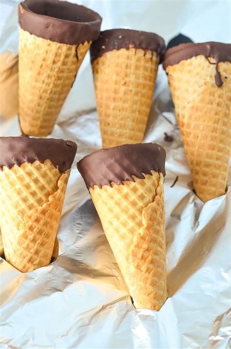 Chocolate Dipped Cones Courtney S Sweets