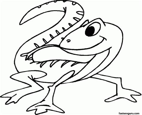 Show them the proper way how to color. Lizard Pictures To Color - Coloring Home