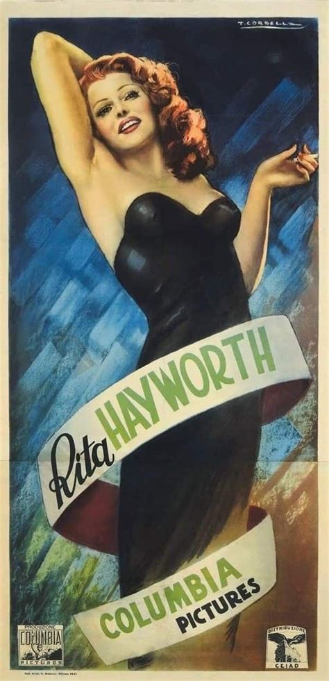 Rita Hayworth Personality Poster 1948 Movie Posters Vintage Movie