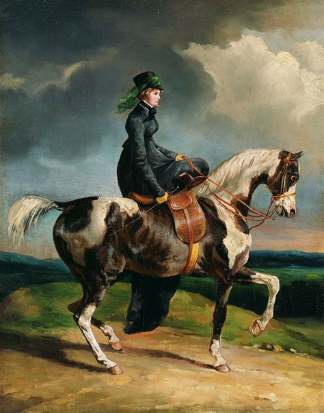 Horsewoman Horse Painting Horse Art Painting