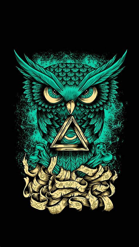 Illuminate Art Desenho Animals Owl Hd Phone Wallpaper Peakpx