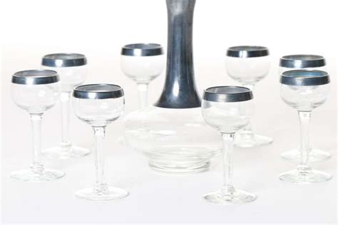 Absinthe Decanter And 8 Glass Set At 1stdibs