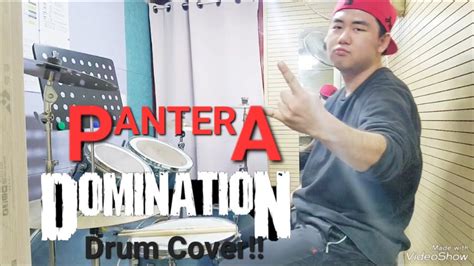 pantera domination drum cover youtube