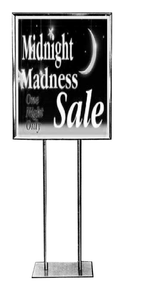 Midnight Madness Sale Standard Poster Floor Stand Sign 22x 28