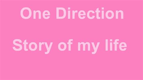 Story Of My Life One Direction Youtube