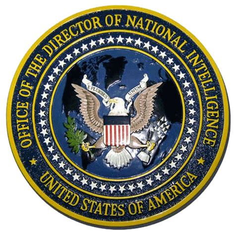 Director Of National Intelligence Odni Wooden Plaque Seals And Podium