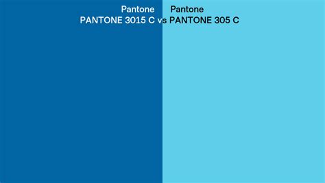 Pantone 3015 C Vs Pantone 305 C Side By Side Comparison