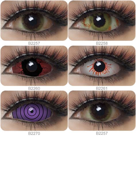 Rinnegan Sclera Lenses 22mm Full Eyes Halloween Eye Decoration Purpose