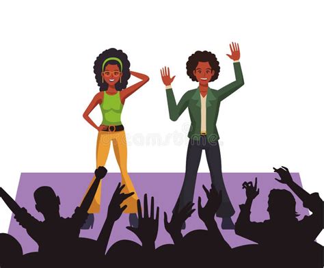 Disco People Cartoon Stock Vector Illustration Of Clubbing 135025719