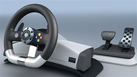3d Model Tks Microsoft Xbox 360 Racing Wheel Vr Ar Low Poly Cgtrader