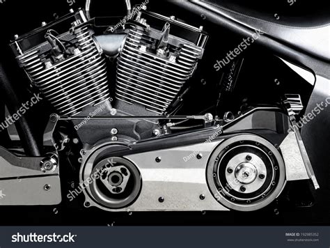 Chromed Motorcycle Engine Engine Block Closeup Stock Photo Shutterstock