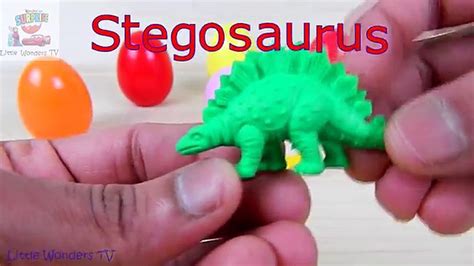 Dinosaur Surprise Eggs Video For Kids Learn Names Of Dinosaurs