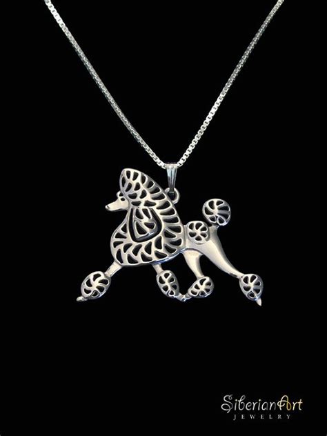 Poodle Movement Jewelry Sterling Silver Pendant And Necklace Etsy