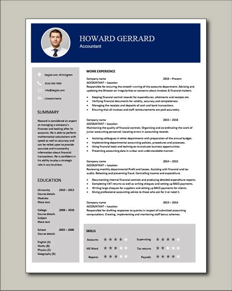 Sample Curriculum Vitae For Accountant 5 Accountant Resume Examples