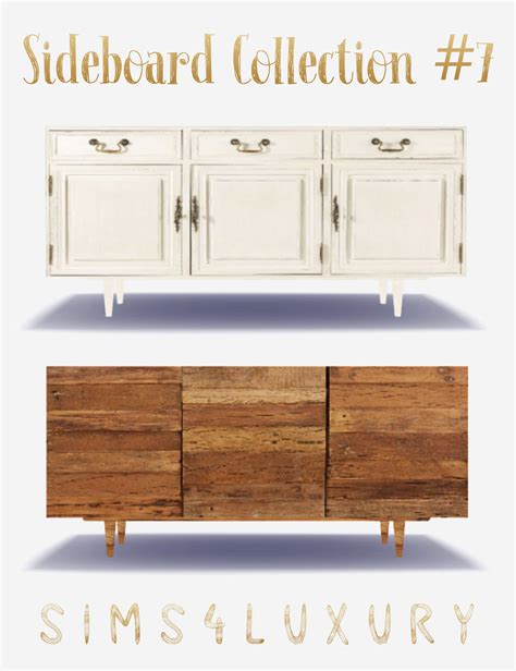 Sideboard Collection 7 From Sims4luxury • Sims 4 Downloads